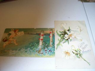 2 Vintage Postcards Valentine 