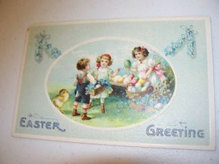 1 Vintage Postcard Easter Iapc Clapsaddle 1910 Young Girls 2020