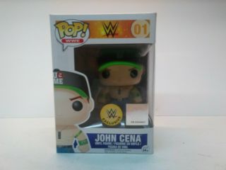 Funko Pop Wwe John Cena 01 Wwe Live Event Exclusive Black Hat Blue Pants Rare
