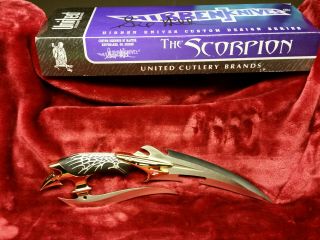 Gil Hibben Gh2010 Scorpion " Gold Edition " Fantasy Knife - 0885/2000 - Lnib