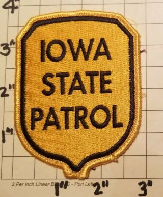 Iowa State Patrol Patch W/ Presentation Card