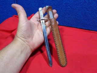 Miniature Ww2 Military Bayonet Letter Opener With Submariner Medal