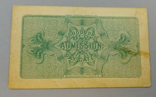 - Set Of 3 - 1893 Chicago World ' s Fair Columbian Exposition Admission Tickets 8