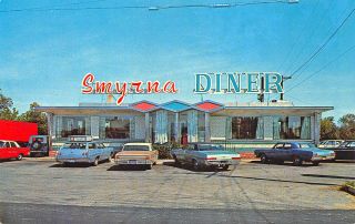 Smyrna De " Smyrna Diner " Restaurant On U.  S.  13 Postcard