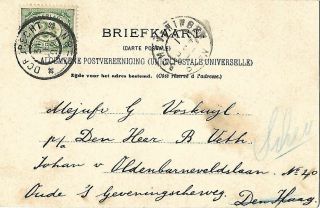 Antique Postcard Street Dordrecht Netherlands 1902 2