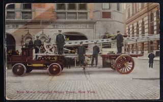 Antique Vintage Postcard Motor Propelled Water Tower,  York 1913