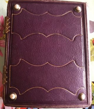 Victorian Leather Photo Album 50 Photos Maybe 2 Families? C1885 3