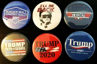 2020 Trump Re - Elect Assorted Button Blowout 100 Priority