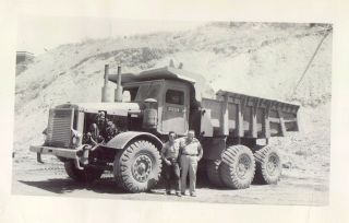 Vintage 1952 Photos Of Euclid Monster Dump Trucks Dirt Movers Hauler Fresno Co.