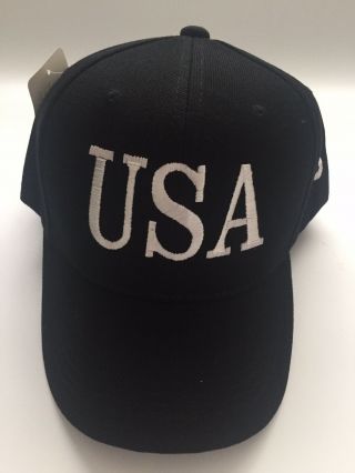 2020 45th President Donald Trump Black Embroidered Usa Hat Baseball Cap 45