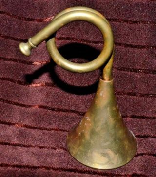 Brass " Horn Shaped Bell " Musical Brass Instrument Bell