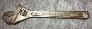 Vintage J.  H.  Williams " Superjustable " Adjustable Crescent Style 12 " Wrench (usa)