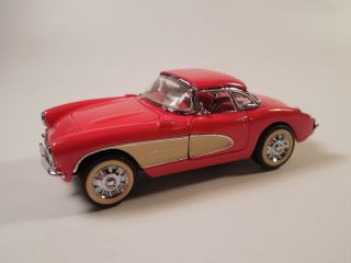 Franklin Classic Cars Of The 1950s 1:43 Scale 1957 Chevy Corvette Red