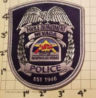 North Las Vegas (nv) Police Department Patch W/ Presentation Card