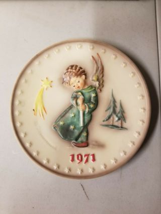 First Edition Goebel Hummel Annual 100th Anniversary Plate Heavenly Angel 1971