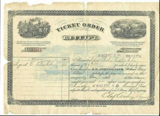 Landhunter Ticket Receipt Baltic S.  D.  South Dakota Sigrid Bakken Cunard Line