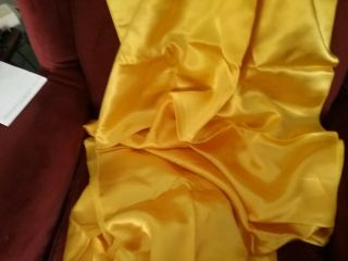 vintage gold (silk?) satin fabric almost 5 yards 27 inches wide 2