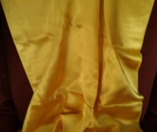 vintage gold (silk?) satin fabric almost 5 yards 27 inches wide 4