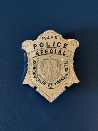 Mass Police Special Badge.  Commonwealth Of Massachusetts