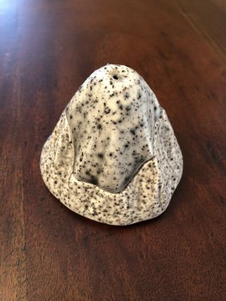 Vintage Handmade Mt.  St.  Helens Salt & Pepper Shaker,  Made With The Actual Ash