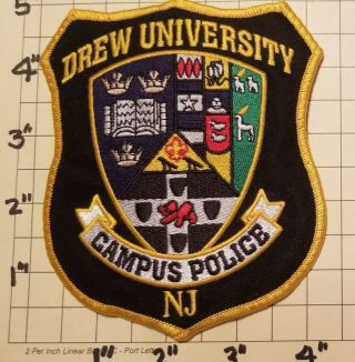 Drew University (madison,  Nj) Campus Police Department Patch