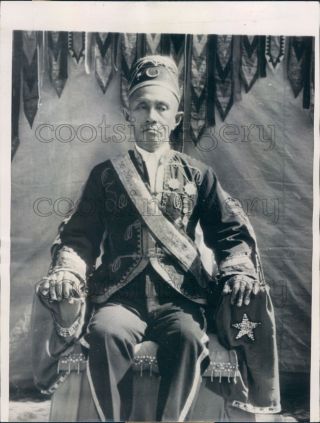 1937 Press Photo Sultan Of Sulu 1930s Mindanao