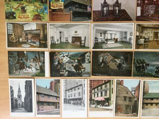 46 Antique & Vintage Postcards ALL PAUL REVERE Boston,  MA,  Ed - U - Card & Folder 3