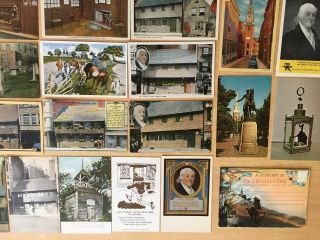 46 Antique & Vintage Postcards ALL PAUL REVERE Boston,  MA,  Ed - U - Card & Folder 7