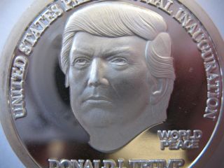 1 - Oz.  999 Silver Donald Trump 45th President Maga Inauguration Gift Box Coin,  Gold