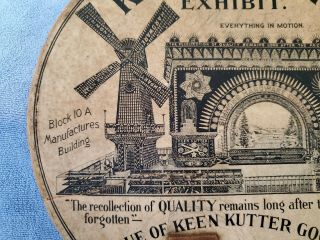 1904 St.  Louis Worlds FairHand Held Fan Keen Kutter Exhibit 2
