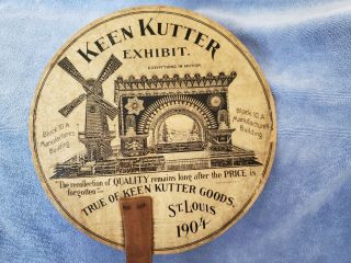 1904 St.  Louis Worlds FairHand Held Fan Keen Kutter Exhibit 3