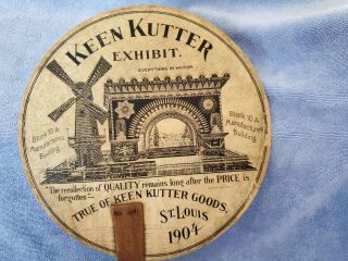 1904 St.  Louis Worlds FairHand Held Fan Keen Kutter Exhibit 5