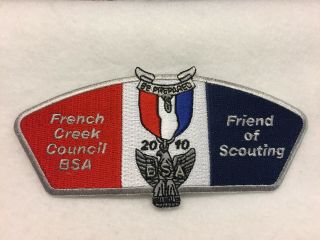 Boy Scouts - French Creek Council - 2010 Friend Of Scouting " Eagle " Csp