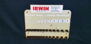 Vintage Irwin Auger Bit Set Store Display Tin
