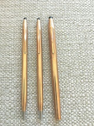 Cross Gold Filled Pen,  Pencil & Fountain Pen