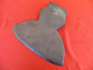 Huge Antique I Blood Hewing Axe Head Framing Timber English Cast Steel Ballston