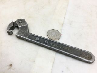 Vintage Jh Williams Hook Spanner Wrench,  471,  3/4 - 2 ",