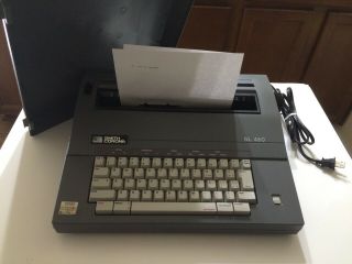 Smith Corona Sl 460 Spell Right Portable Electric Typewriter With Cover