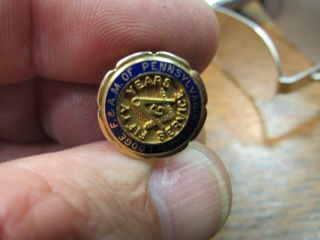 Masonic Gold Filled 50 Year Member Pennslyvania.  Screwback Fraternal Pin (18l2)
