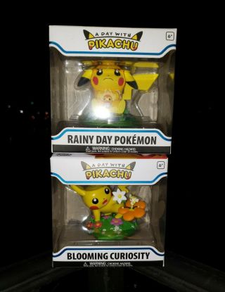 Funko A Day With Pikachu Rainy Day Pokemon And Blooming Curiosity