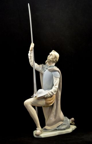 Lladro Retired Figurine 5224 Don Quixote With Lance The Quest