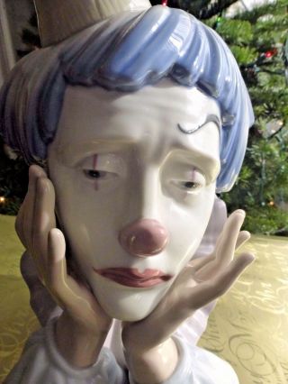 Lladro 5129 Clown Jester Bust Figurine 2