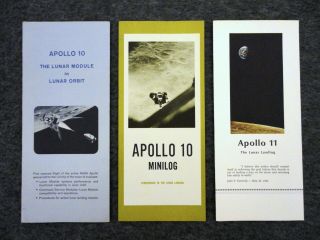 Nasa/grumman Aerospace Apollo 10x2 & 11 Mission Overviews (originals) -