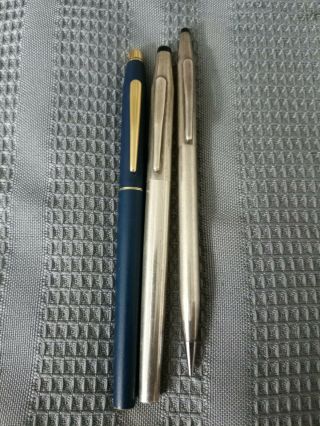 2 Cross Selectip Pens And 1 Pencil