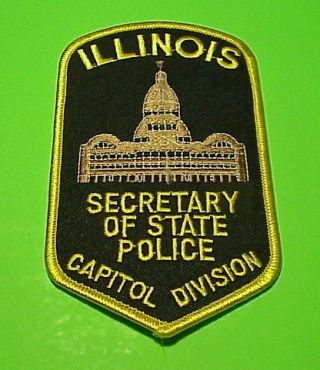Illinois Secretary Of State (capitol Division) Police Patch