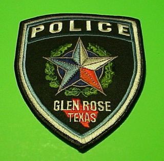 Glen Rose Texas Tx Police Patch