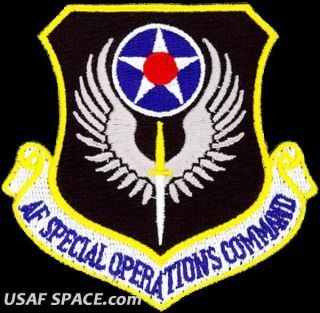 Authentic - Air Force Special Operations Command Afsoc Majcom Usaf Vel Patch