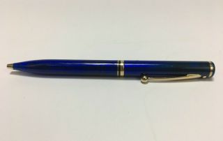 Sheaffer Levenger Ball Point Pen Mediterainean Blue Pre - Owned