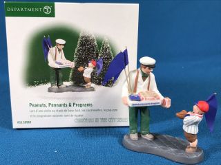 Dept 56 Christmas In The City Series Peanuts Pennants & Programs Sports 58989
