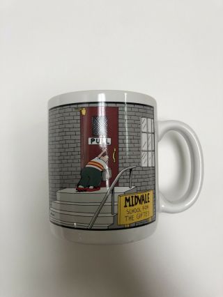 Vtg The Far Side Mug Gary Larson 1986 " Midvale School For The Gifted " Coffee Cup